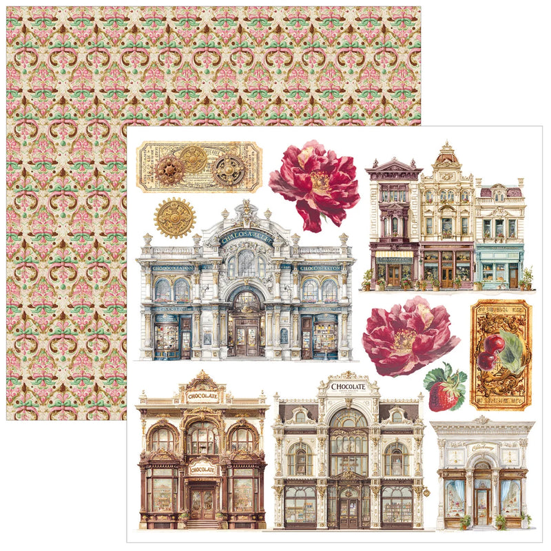 Ciao Bella - Chocolate Wanderlust - Fussy Cut Pad 6"x6"