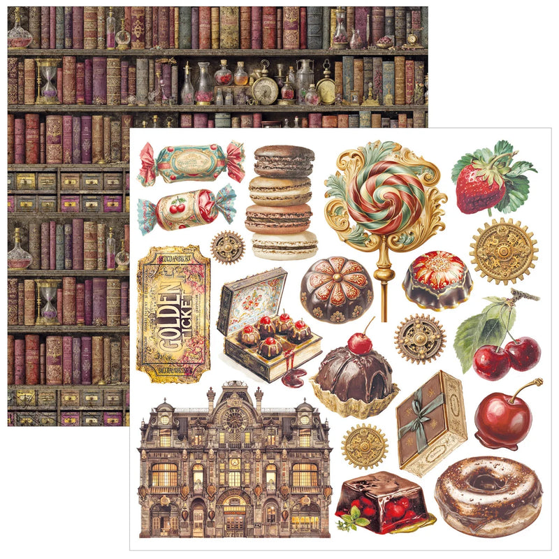 Ciao Bella - Chocolate Wanderlust - Fussy Cut Pad 6"x6"
