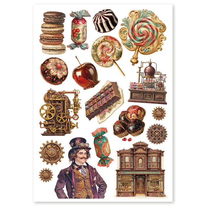 Ciao Bella - Chocolate Wanderlust - Rice Paper - A4 Mixed 4/Pkg