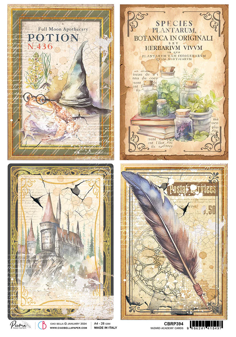 Ciao Bella - Rice Paper A4 - Cards - Wizard Academy