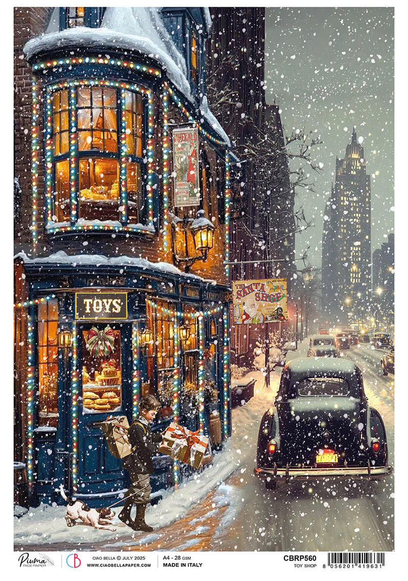 Ciao Bella - Toy Shop - Rice Paper - A4 Toy Shop