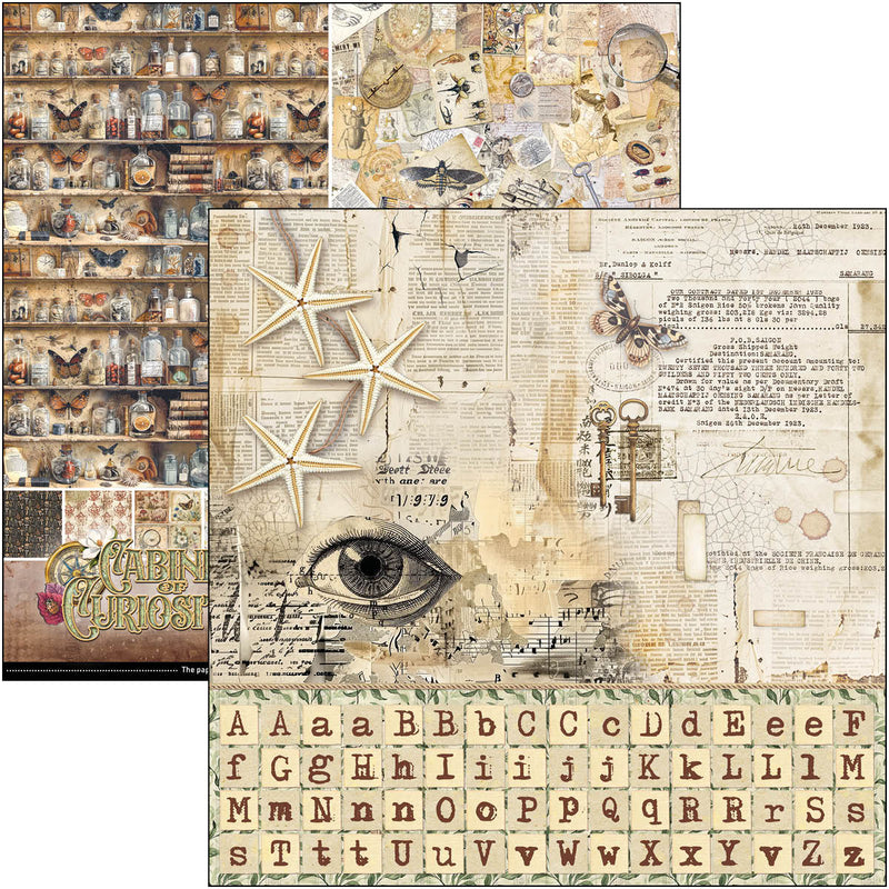 Ciao Bella - Cabinet Of Curiosities - Patterns Pad 12"x12"