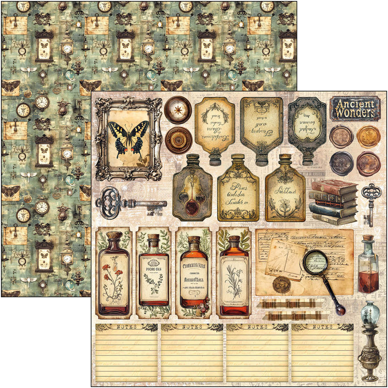 Ciao Bella - Cabinet Of Curiosities - Patterns Pad 12"x12"