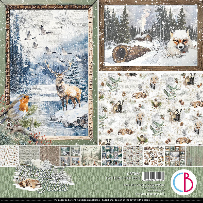 Ciao Bella - Forest Tales - Patterns Paper Pad 12"x12"
