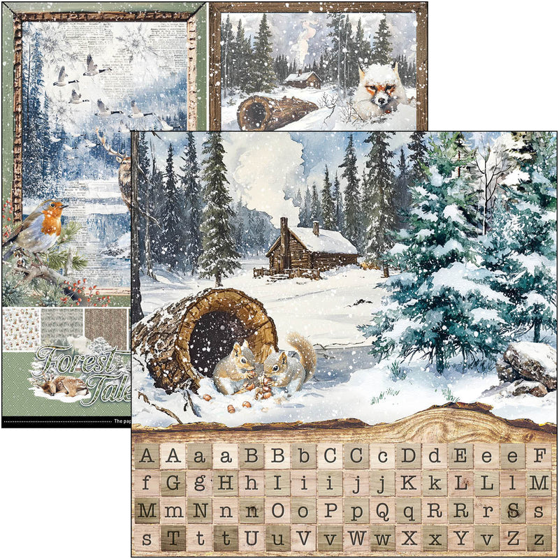 Ciao Bella - Forest Tales - Patterns Paper Pad 12"x12"