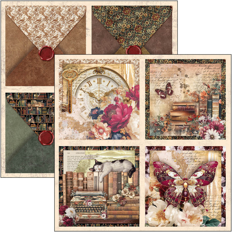 Ciao Bella - Book Lovers - Patterns Paper Pad 12"x12"