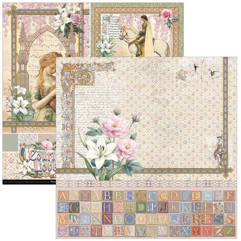 Ciao Bella - Courtly Love - Patterns Paper Pad 12"x12"