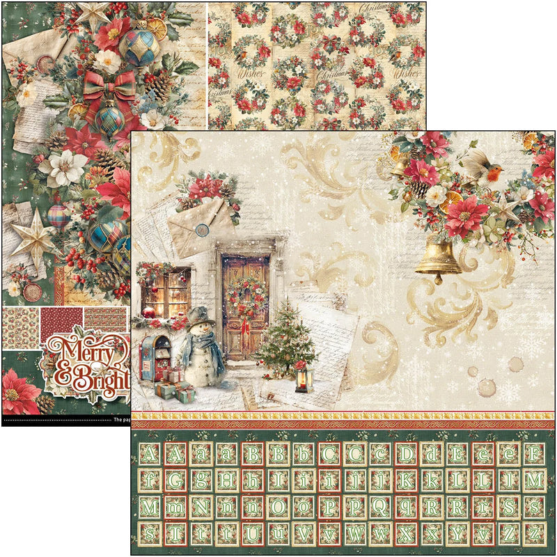 Ciao Bella - Merry & Bright - Patterns Paper Pad 12"x12"