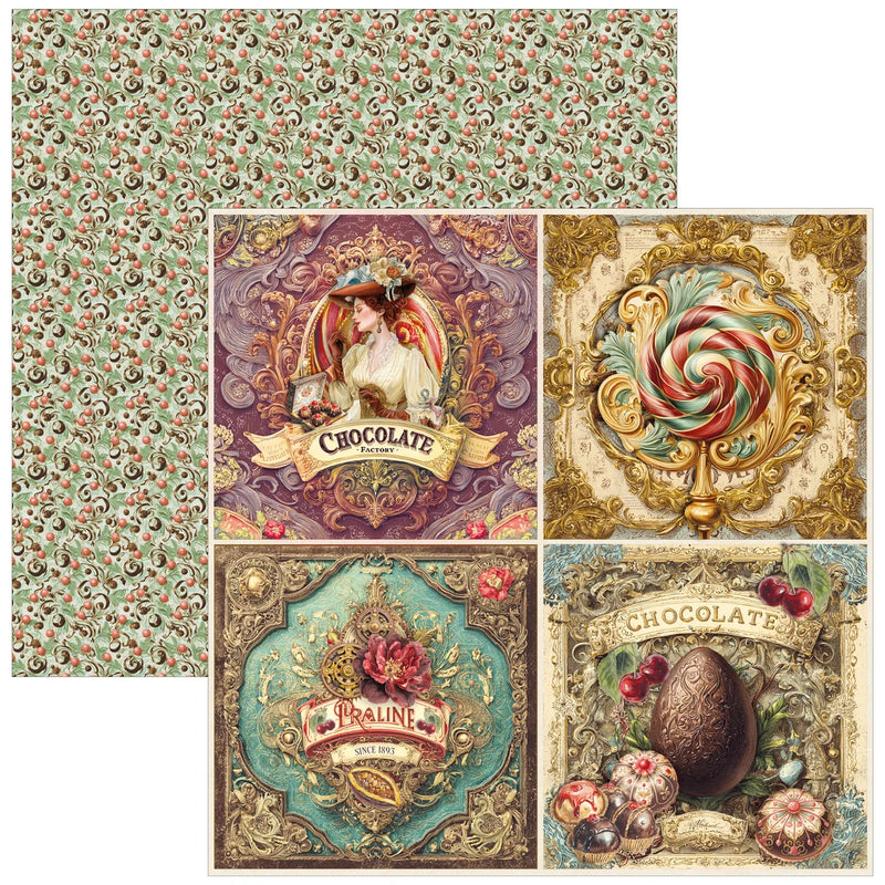 Ciao Bella - Chocolate Wanderlust - Patterns Paper Pad 12"x12"
