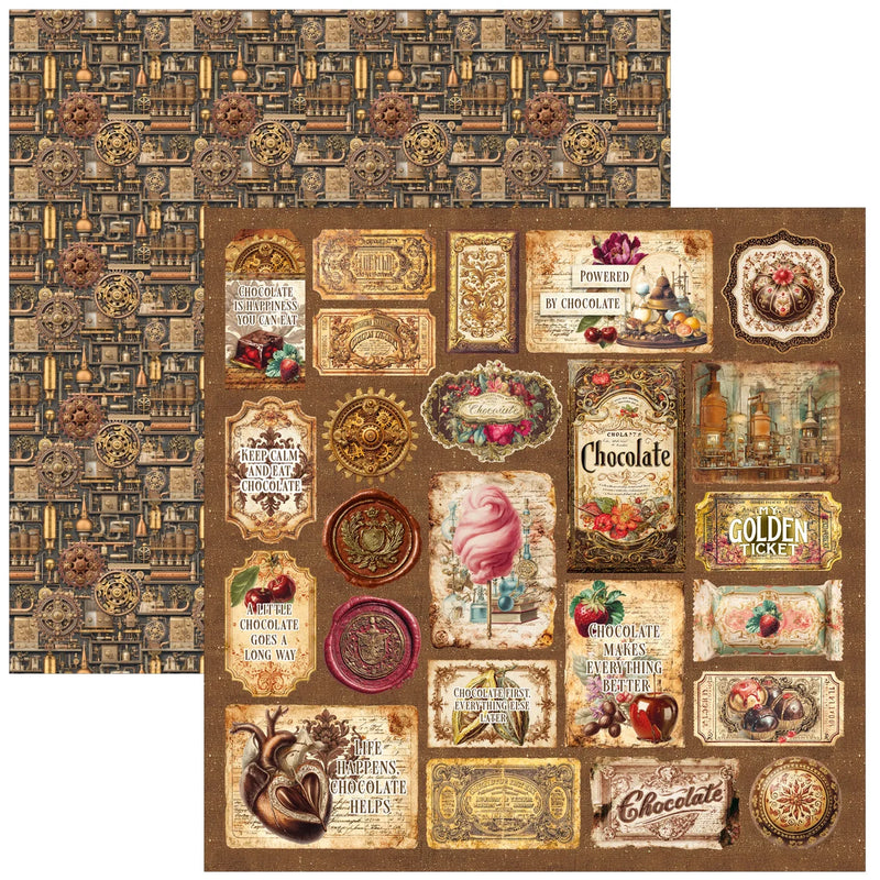 Ciao Bella - Chocolate Wanderlust - Patterns Paper Pad 12"x12"