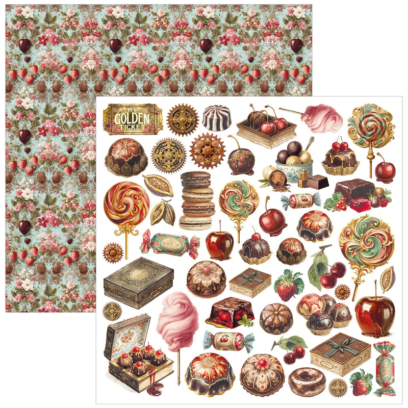 Ciao Bella - Chocolate Wanderlust - Patterns Paper Pad 12"x12"