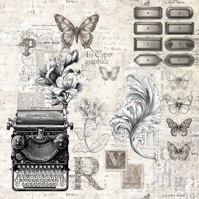 Ciao Bella - Typographic - Patterns Paper Pad 12"x12"