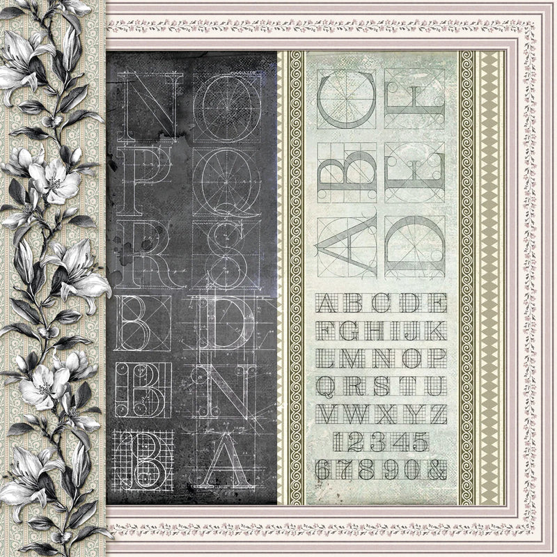 Ciao Bella - Typographic - Patterns Paper Pad 12"x12"
