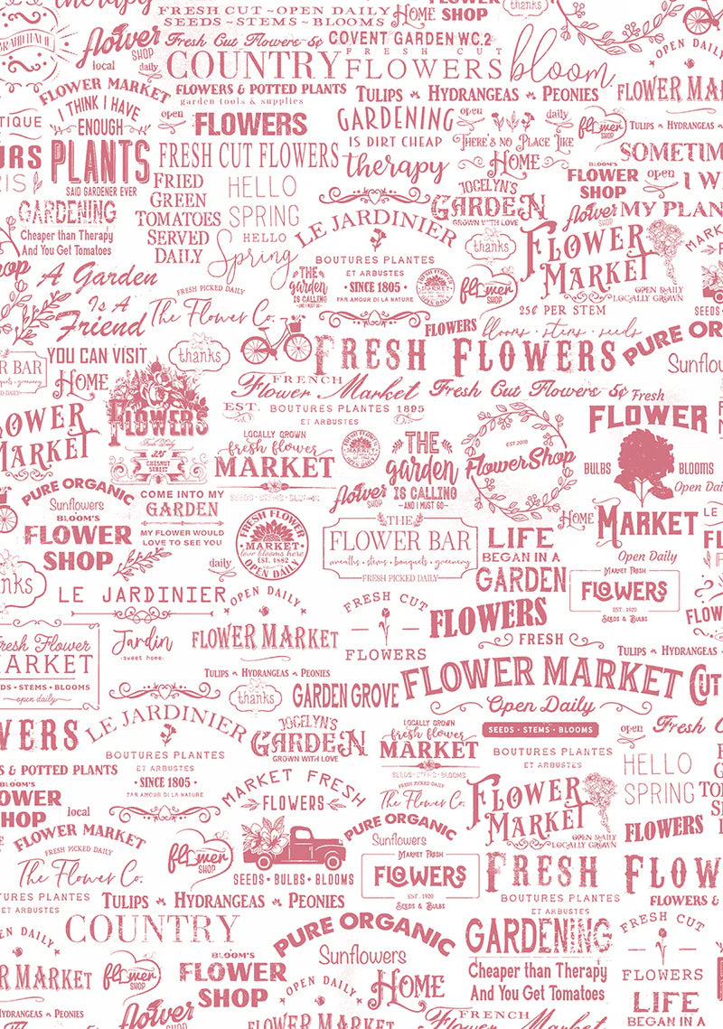 Ciao Bella - Vellum Flower Shop Paper Patterns A4 6/Pkg