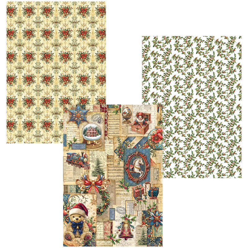 Ciao Bella - Toy Shop - Deluxe Paper Gold & Vellum Dual Pack A4 Mixed 6/Pkg