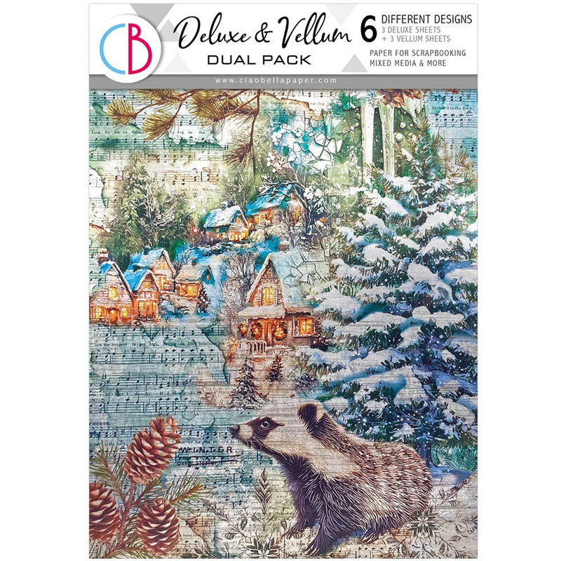 Ciao Bella - Forest Tales - Deluxe Paper Silver & Vellum A4
