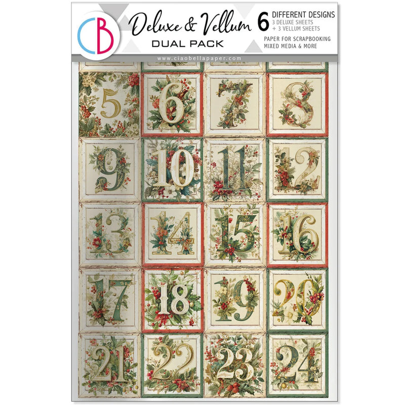 Ciao Bella - Merry & Bright - Deluxe Paper Silver & Vellum A4