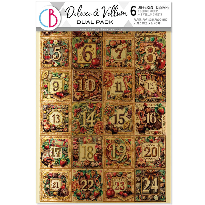 Ciao Bella - Chocolate Wanderlust - Deluxe Paper Gold & Vellum A4