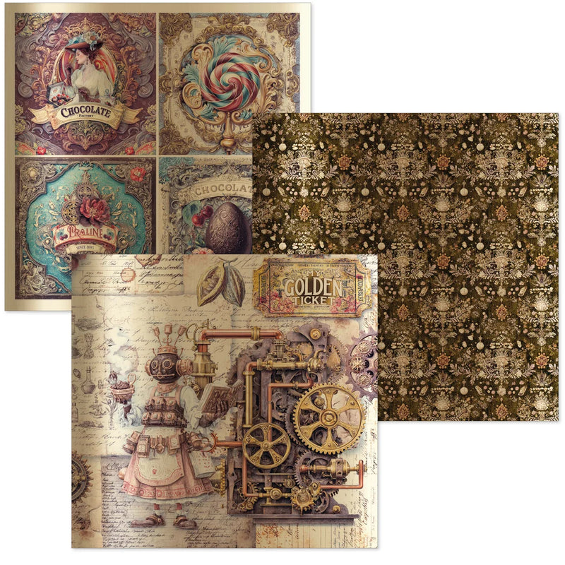 Ciao Bella - Chocolate Wanderlust - Deluxe Paper Gold & Vellum 6"x6"