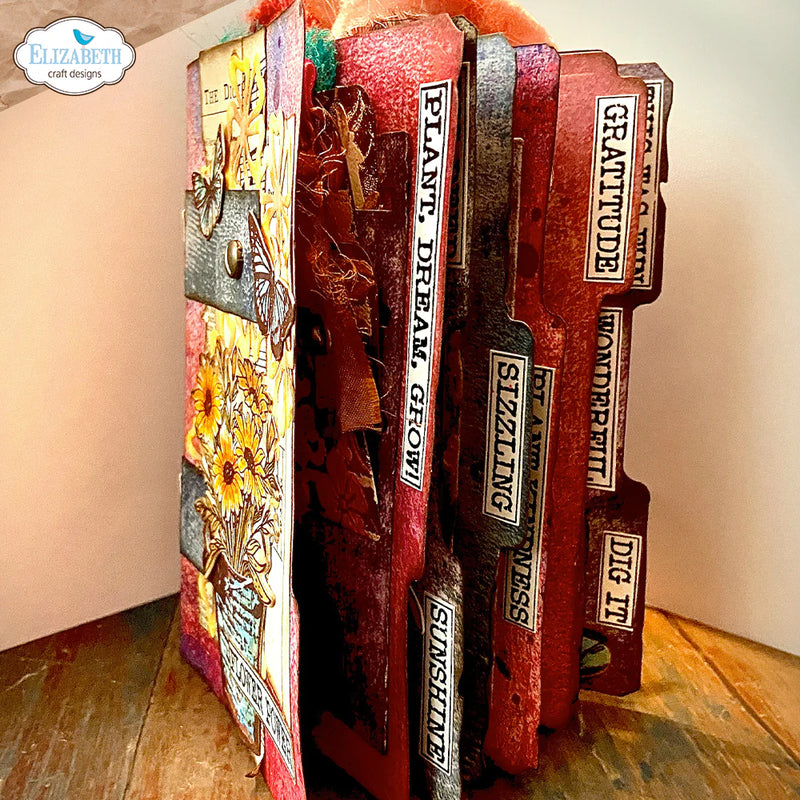 Elizabeth Craft Designs - In the Garden Collection - Clear Photopolymer Stamps - Journal Phrases 5