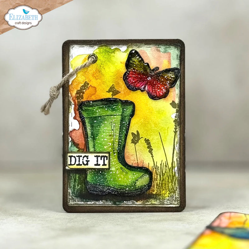 Elizabeth Craft Designs - In the Garden Collection - Garden of Love Die and Clear Photopolymer Stamp Set