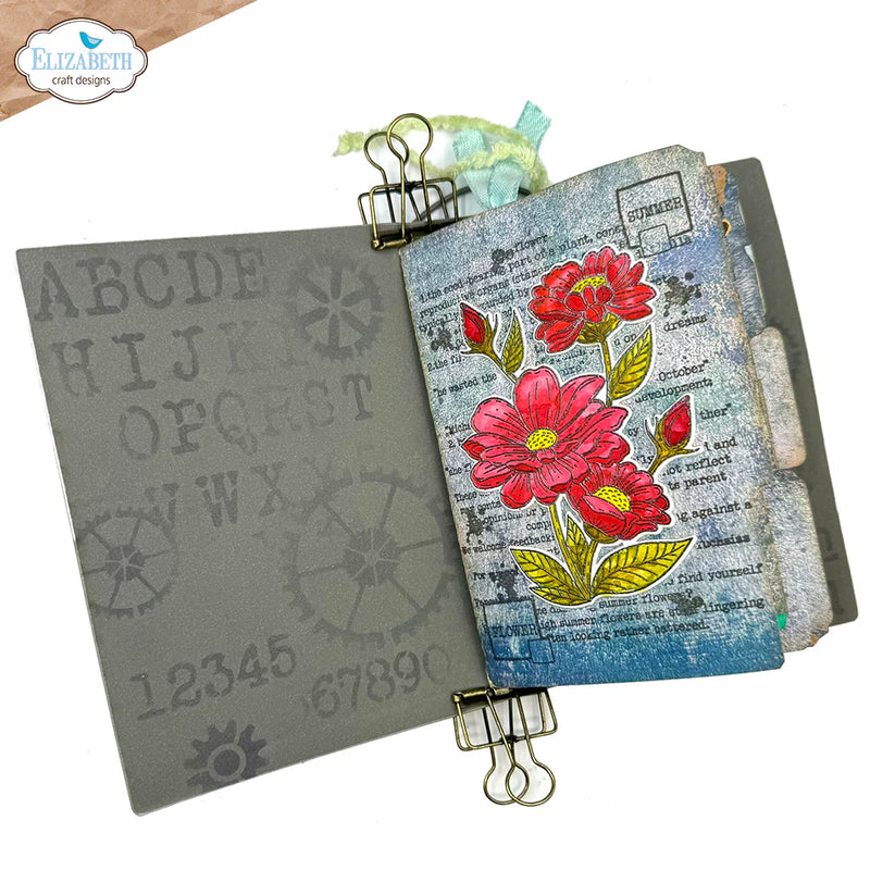 Elizabeth Craft Designs - In the Garden Collection - Summer Flower Die and Clear Photopolymer Stamp Set