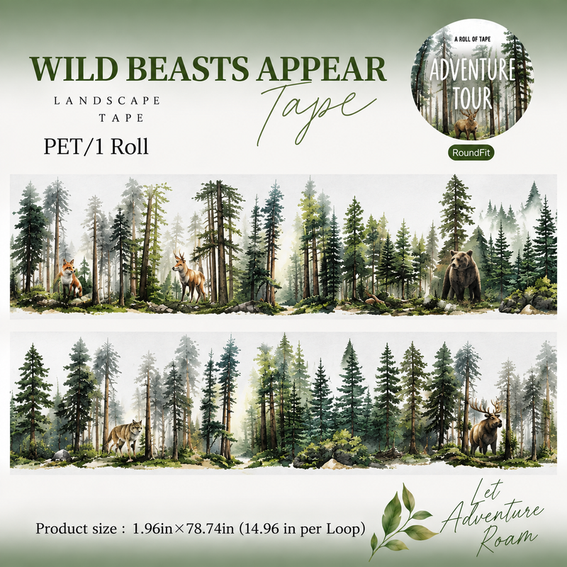 Forest Adventure Series PET Tape