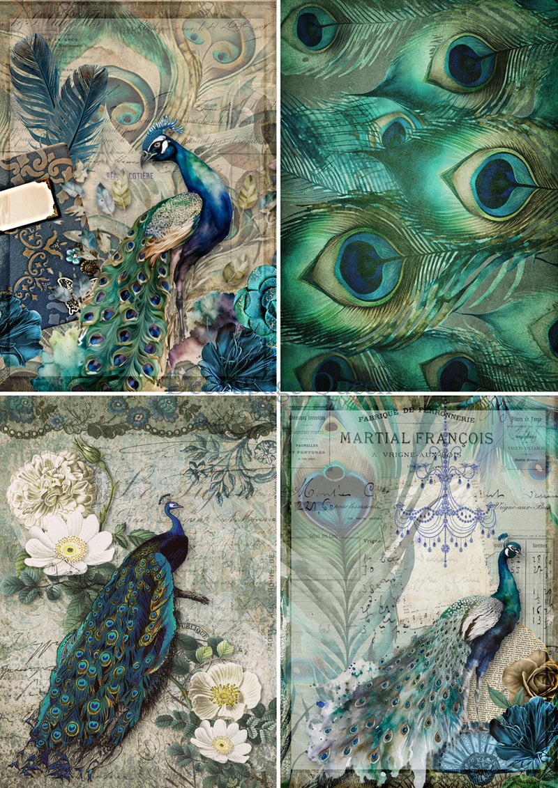 Decoupage Queen - Peacock Rice Paper