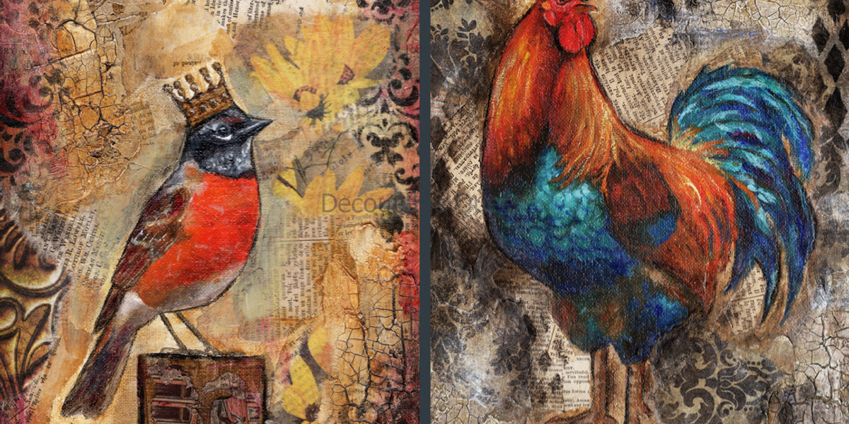 Decoupage Queen - Teresa Rene Art - Autumn Mixed Media Rice Paper ...