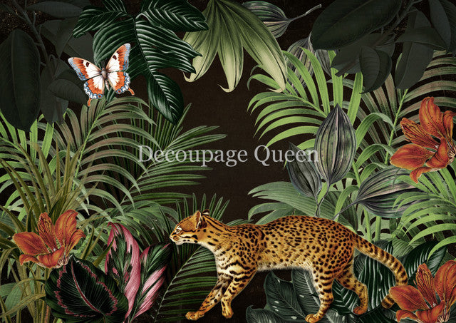 Decoupage Queen - Wild Cat Size Rice Paper