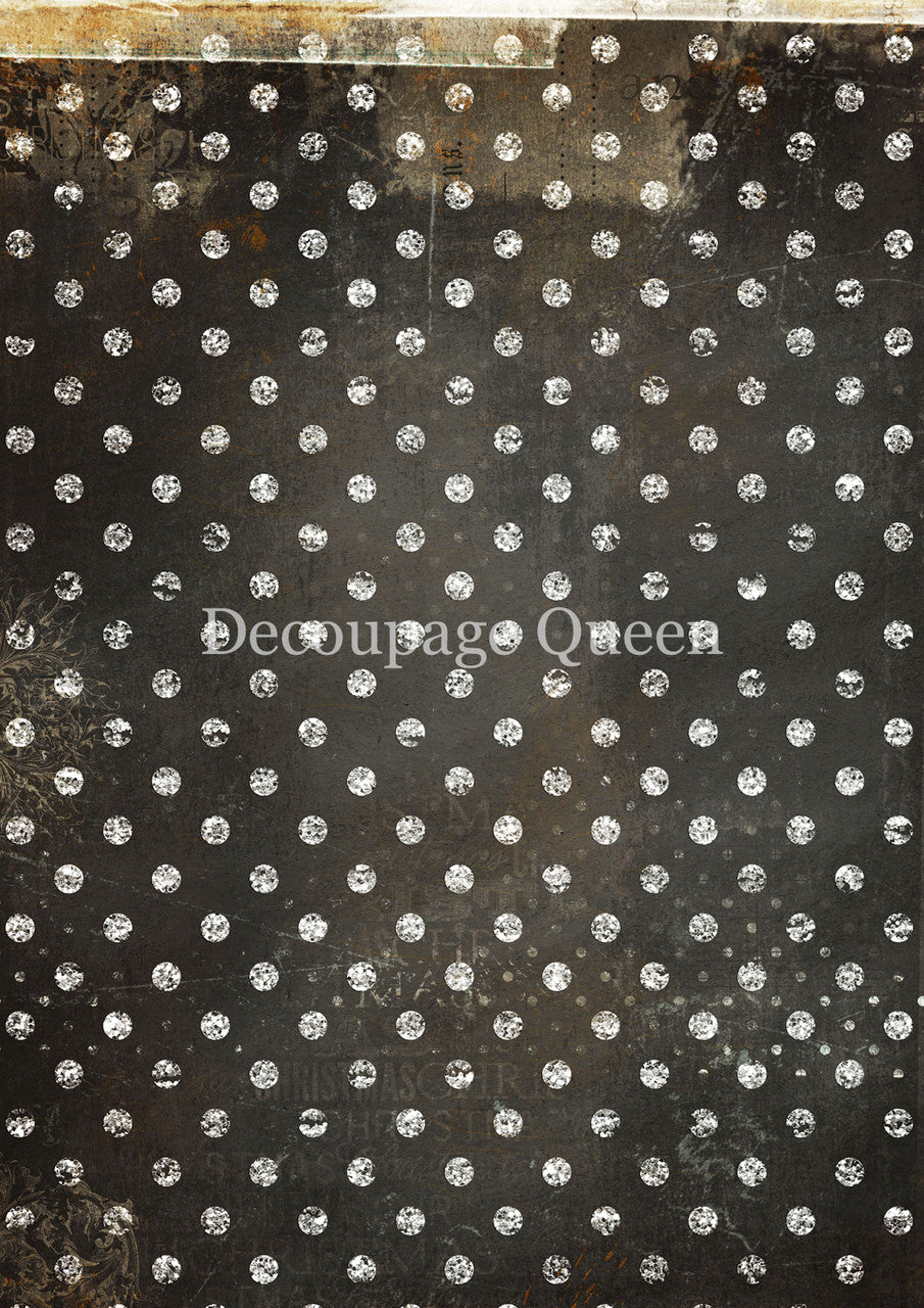 Decoupage Queen - Black and White Dots Rice Paper โ Root & Company