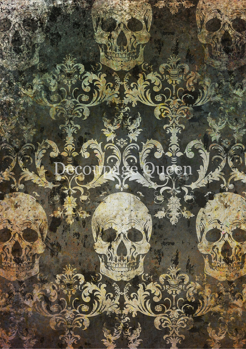 Decoupage Queen - Grunge Skulls Rice Paper