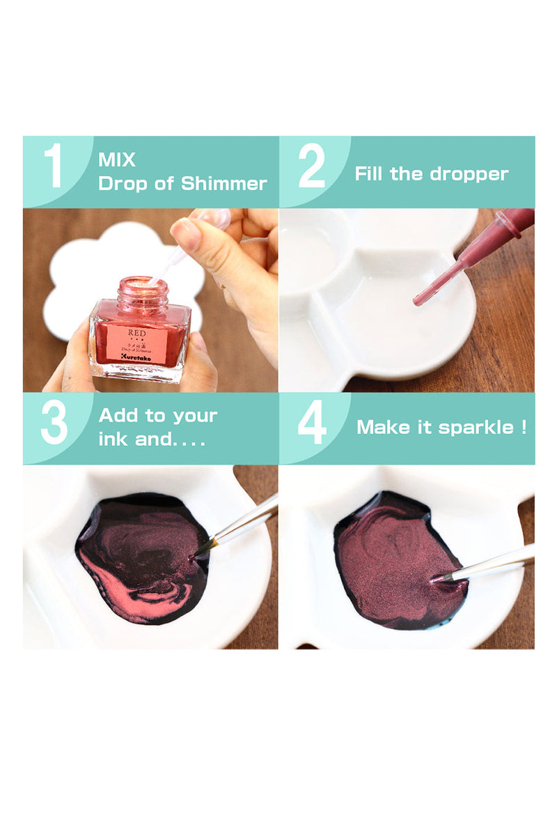 Kuretake - Drop Of Shimmer Ink - Gold