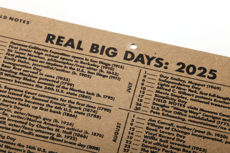 Field Notes - 2025 15-Month Work Station Calendar Nov 2024 - Jan 2026