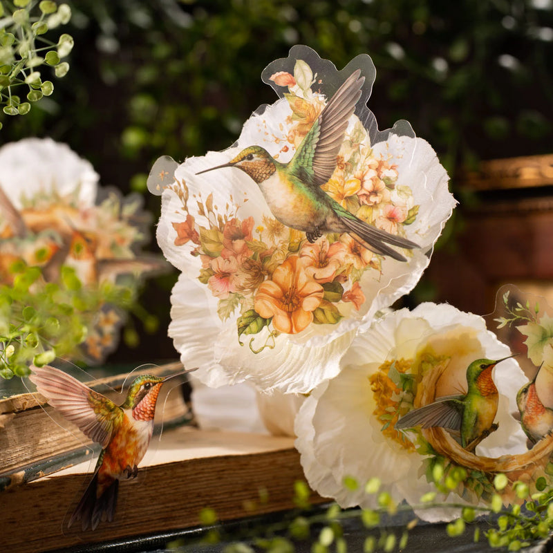 Flower and Birds Stickers