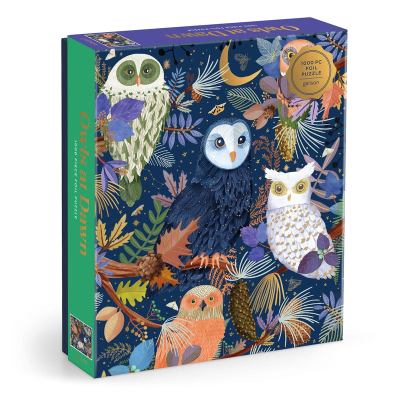 Galison - Mara Penny - Owls at Dawn 1000 Piece Foil Puzzle