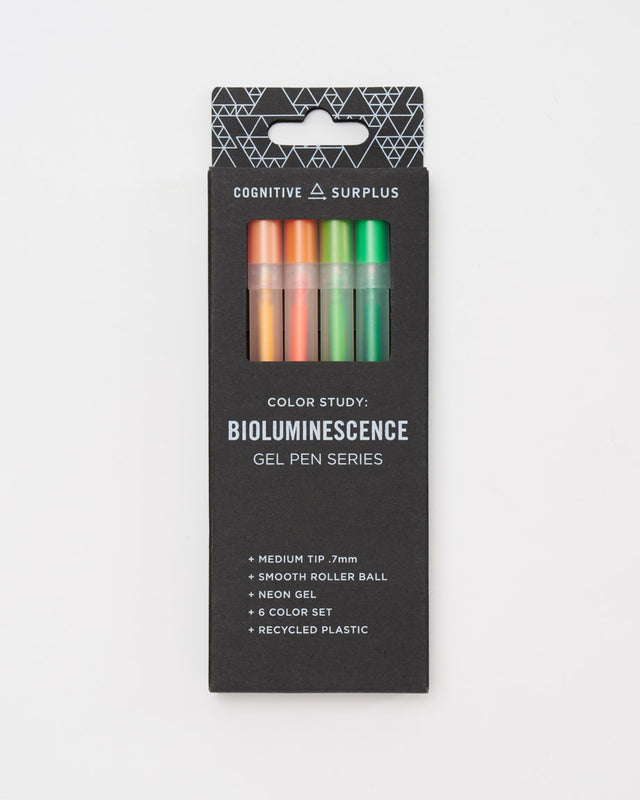 Cognitive Surplus - Bioluminescence Neon Gel Pens