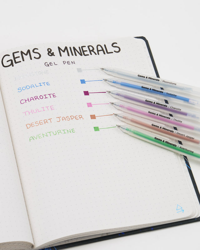 Cognitive Surplus - Gems & Minerals Metallic Gel Pens