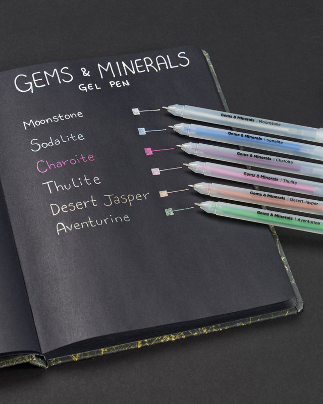 Cognitive Surplus - Gems & Minerals Metallic Gel Pens