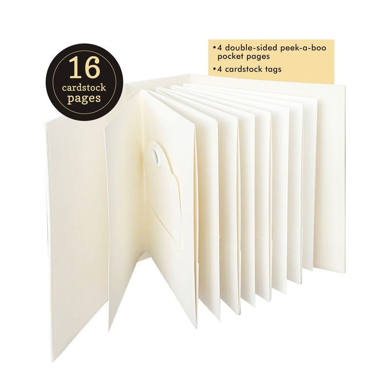 Graphic 45 - ATC Album with Matchbook Box — Ivory