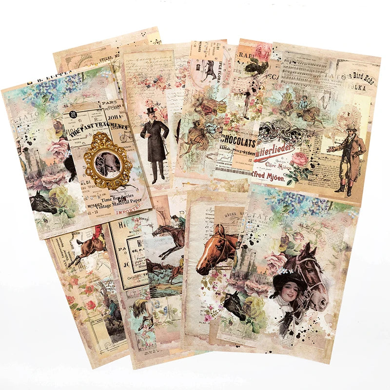 Vintage Paper Scrapbooking Paper Pack