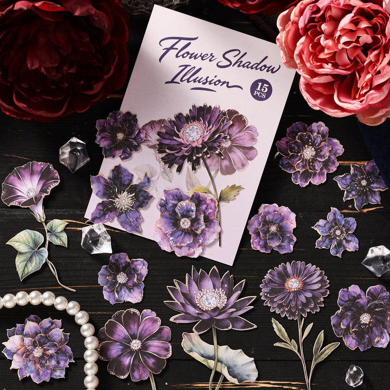 Flower Shadow Illusion – Floral Stickers