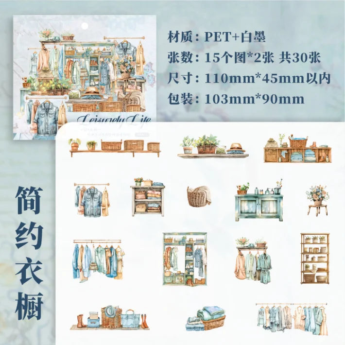 Leisurely Life Sticker Set