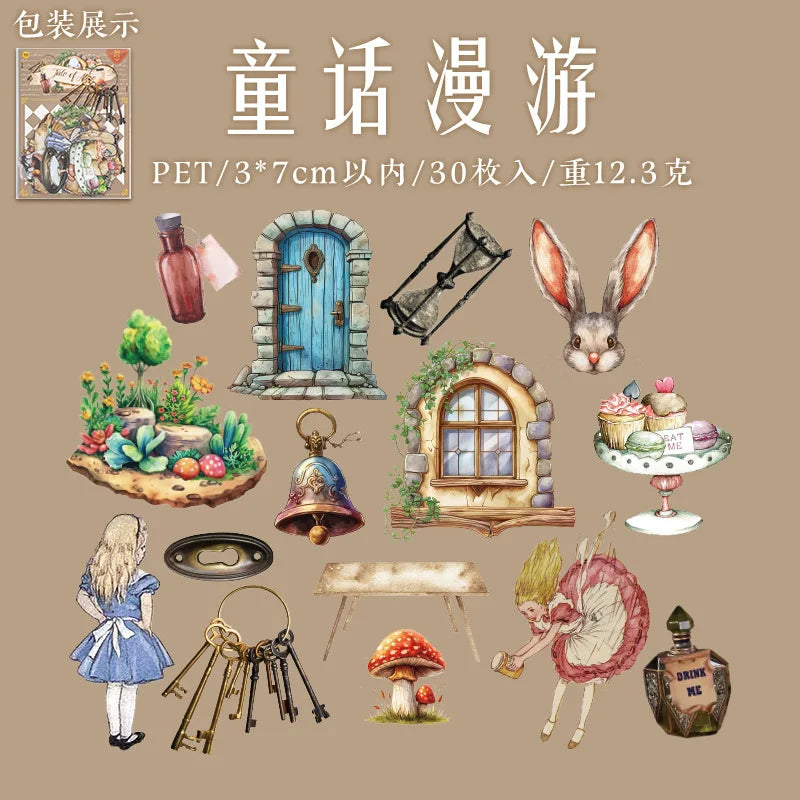 Tale of Alice Scrapbook Sticker Set