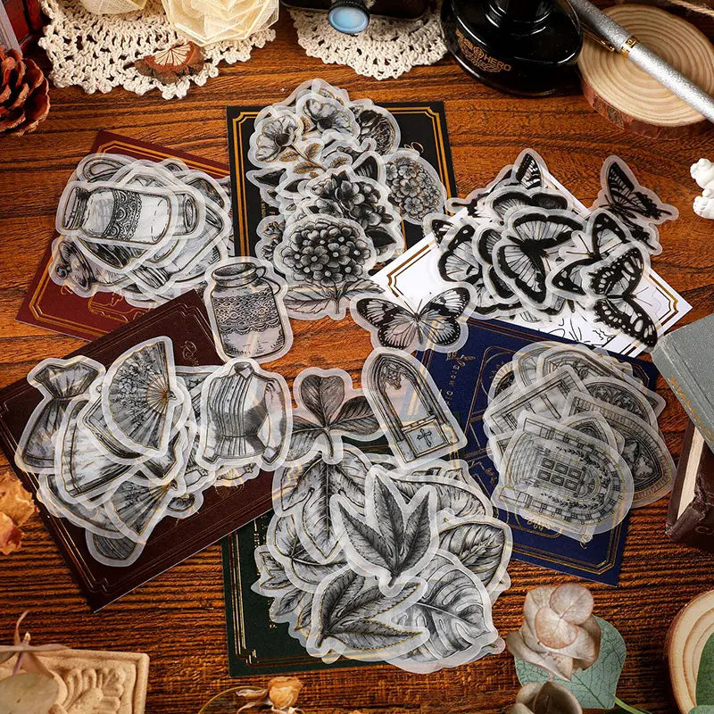 Sketch Memoirs Flower and Plants Stickers