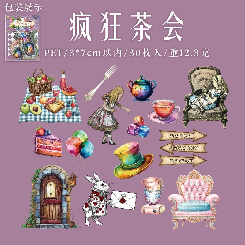 Tale of Alice Scrapbook Sticker Set