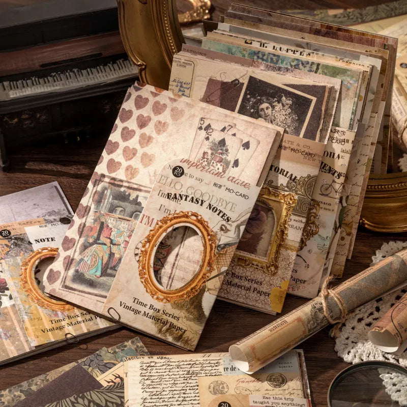 Vintage Paper Scrapbooking Paper Pack