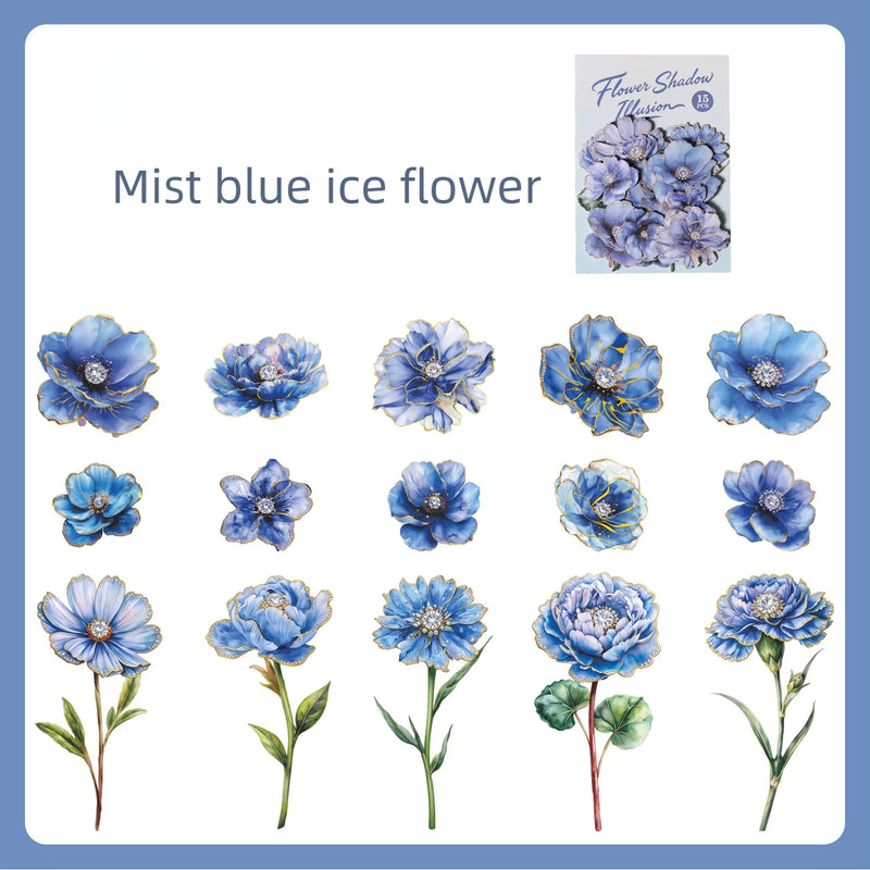 Flower Shadow Illusion – Floral Stickers