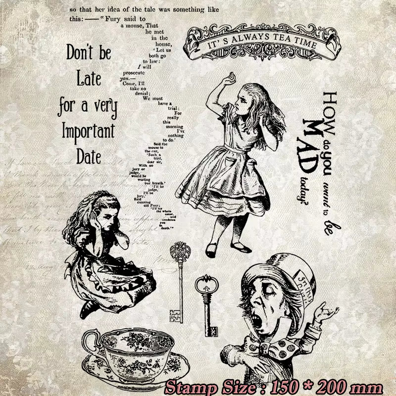 Alice's Adventures in Wonderland Stamp Sets