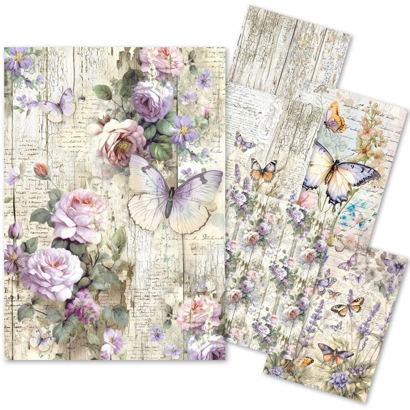 Ciao Bella - Tissue Paper A4 6/Pkg - Whimsical Butterflies